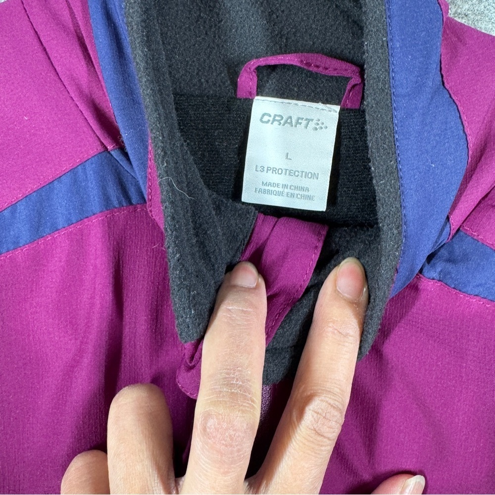 Craft Magenta Softshell Jacket Womens L Purple Running Cycling Athletic - Picture 4 of 16